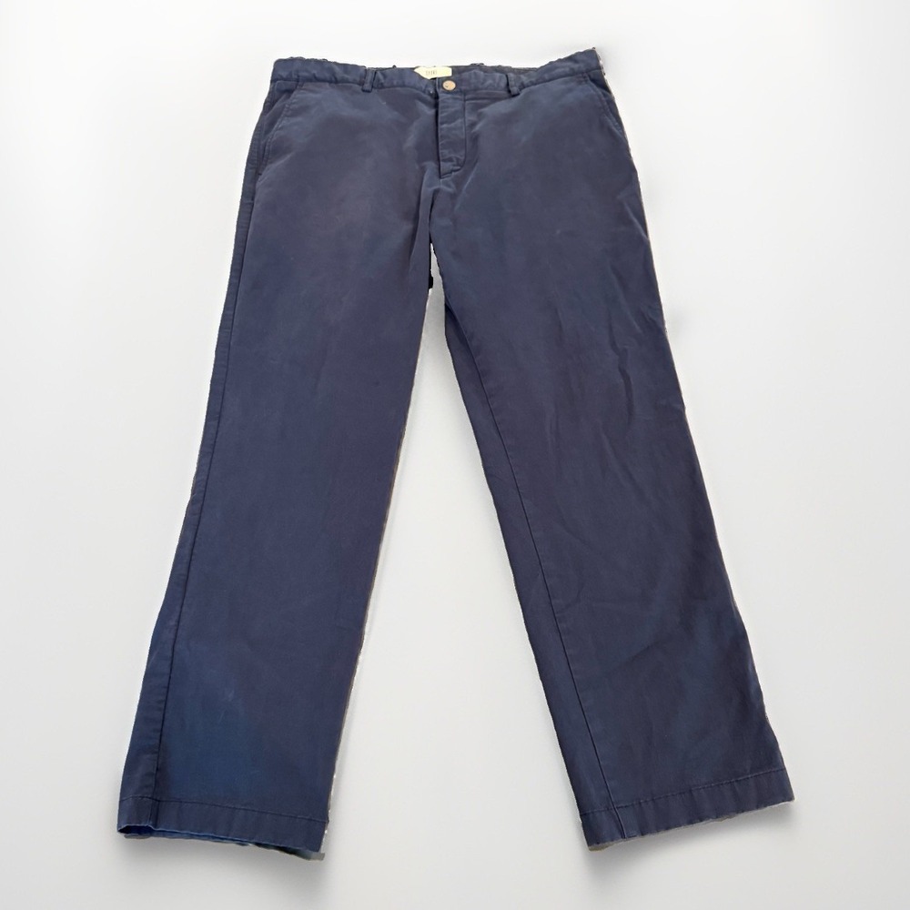 Spoke London Build C Men's 36X28 Blue Chino Pants Casual Minimalist Preppy‎